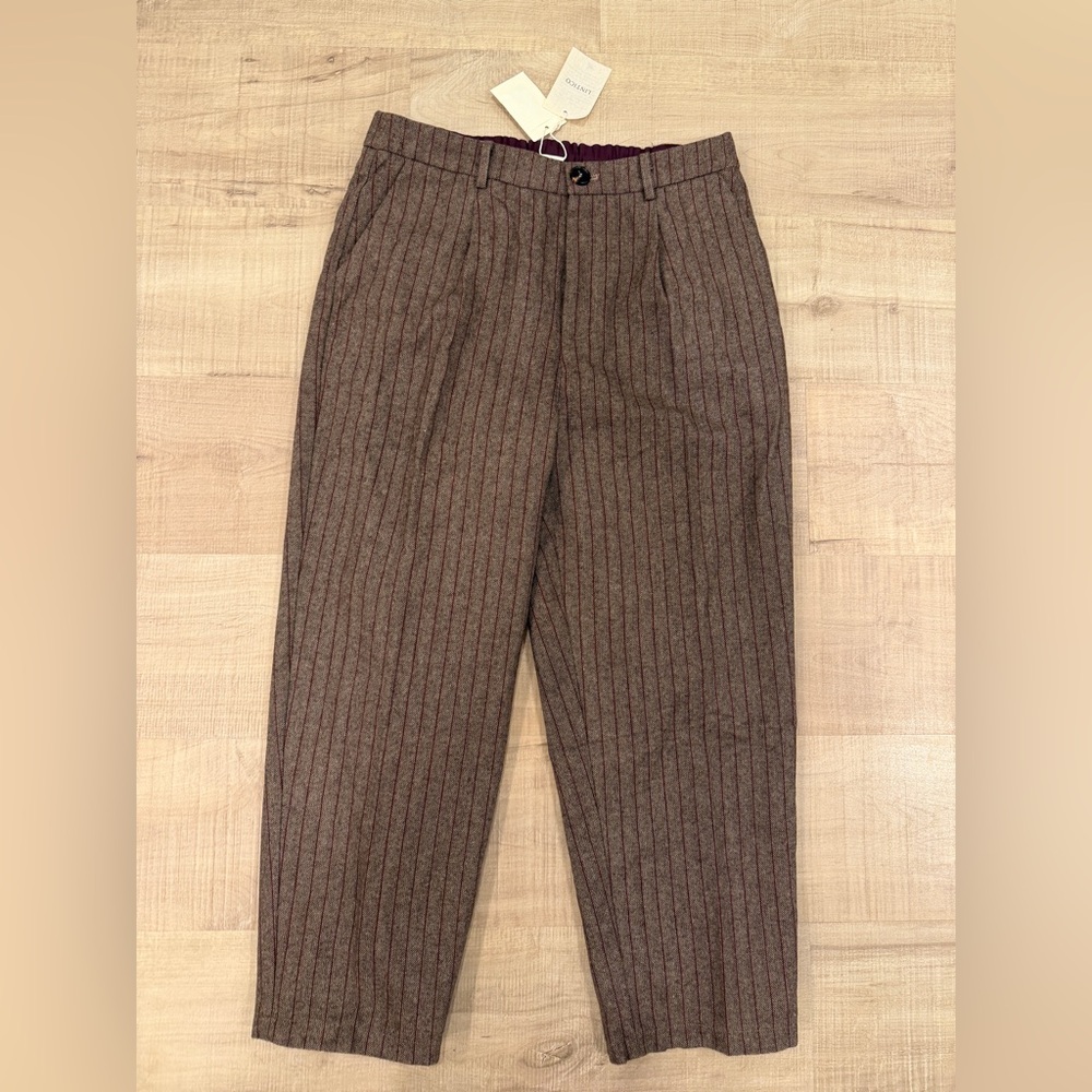 NWT Lintico Pants Size Large Pinstripe